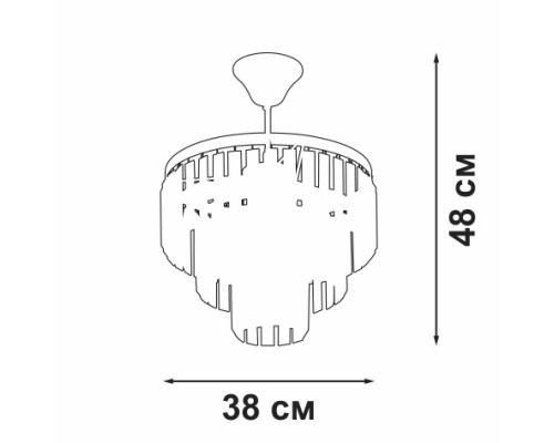 Потолочная люстра  V5825-8/4PL Vitaluce