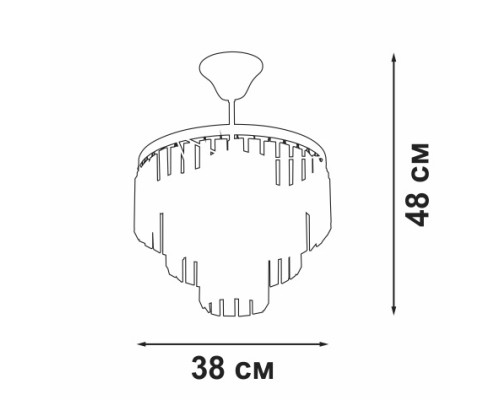 Потолочная люстра  V5825-9/4PL Vitaluce