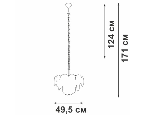 Подвесная люстра  V5828-8/6+1 Vitaluce