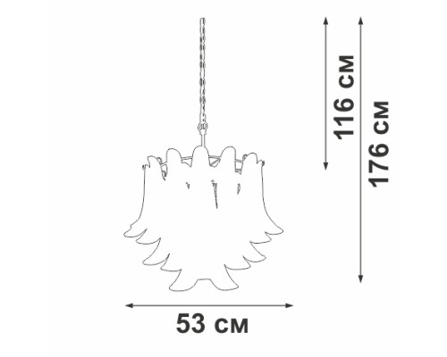 Подвесная люстра  V5860-8/6 Vitaluce