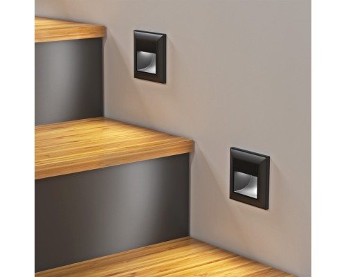 Подсветка для лестниц и ступеней Встраиваемые механизмы черные W1154108 Werkel