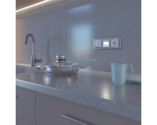 Подсветка для лестниц и ступеней Встраиваемые механизмы белые W1154201 Werkel