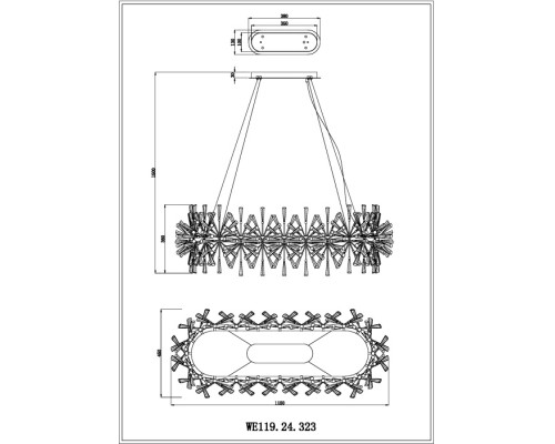 Подвесной светильник Floriane WE119.24.323 Wertmark