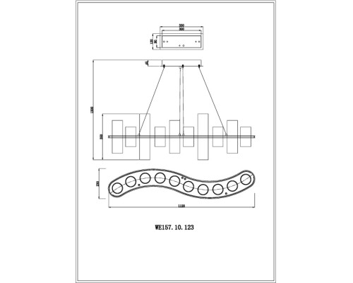 Подвесной светильник Paula WE157.10.123 Wertmark