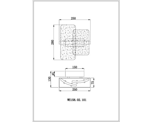 Настенный светильник Nelly WE158.02.101 Wertmark