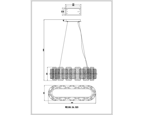 Подвесной светильник Nelly WE158.24.323 Wertmark
