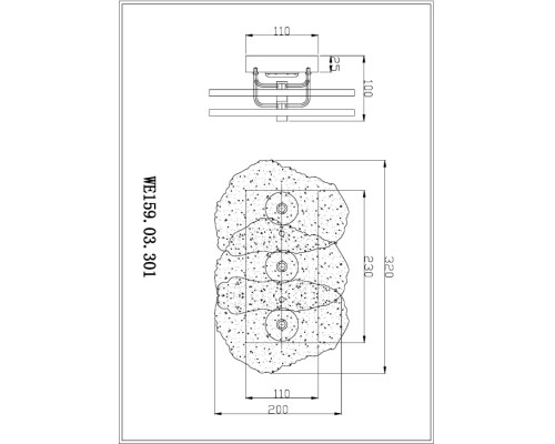 Настенный светильник Nicola WE159.03.301 Wertmark