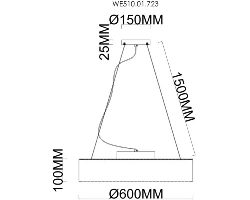 Подвесной светильник Edera WE510.01.723 Wertmark