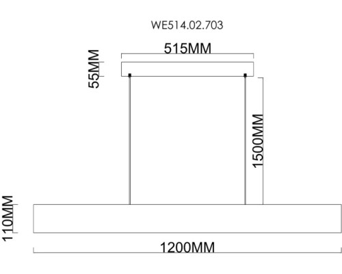 Подвесной светильник Edda WE514.02.703 Wertmark
