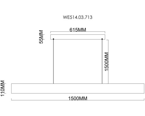 Подвесной светильник Edda WE514.03.713 Wertmark