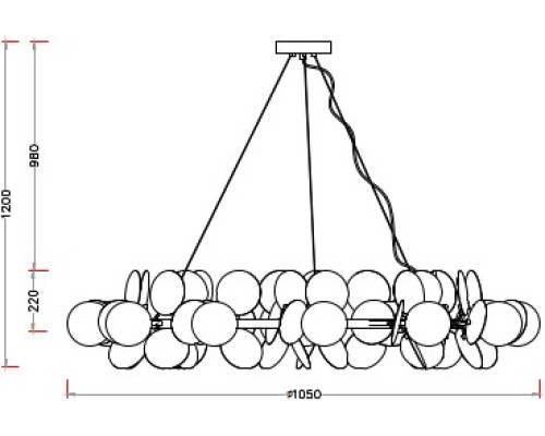 Подвесная люстра Floret ZRS.01201.18 Zortes