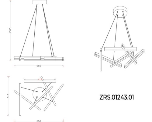 Подвесной светильник Aven ZRS.01243.01 Zortes