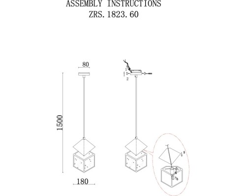 Подвесной светильник Ice Cube ZRS.1005.01 Zortes