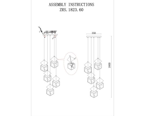 Подвесной светильник Ice Cube ZRS.1005.05 Zortes