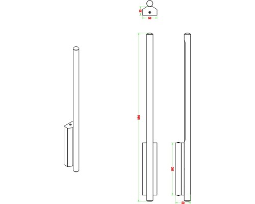 Настенный светильник Glaze ZRS.1201.08 Zortes