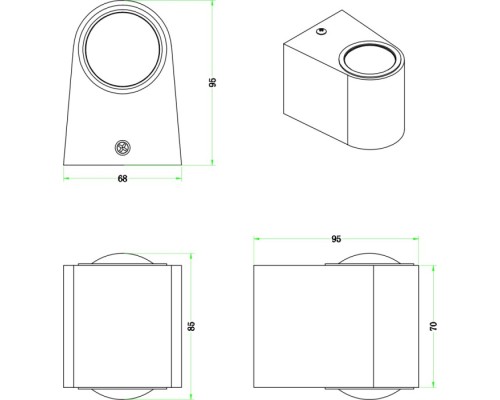 Настенный светильник Scoup ZRS.1823.02 Zortes