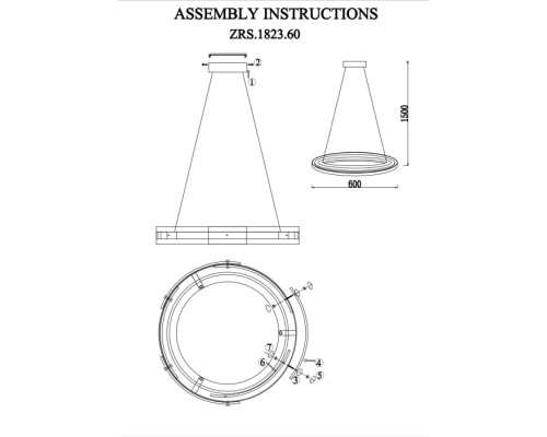 Подвесной светильник Criolla ZRS.1823.60 Zortes