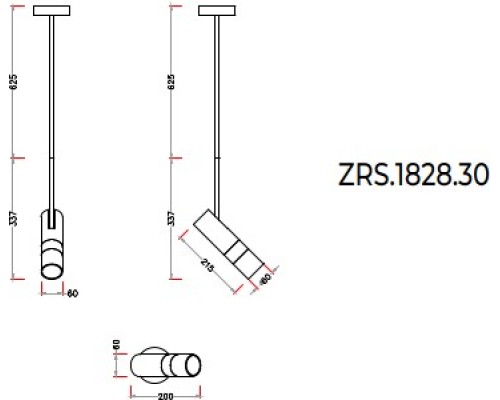 Подвесной светильник Tweeny ZRS.1828.30 Zortes