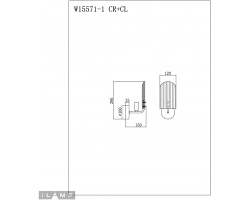 Бра Dolce W15571-1 CR+CL iLamp
