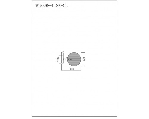 Бра Panorama W15598-1 SN+CL iLamp