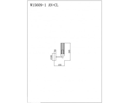 Бра Evolution W15609-1 AN+CL iLamp