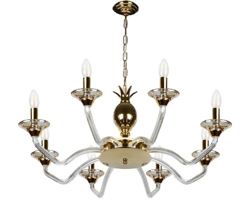 Подвесная люстра Flo YT2049-8 GD+Cear iLamp