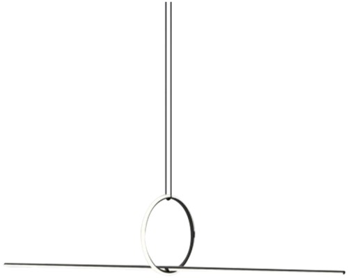 Подвесной светильник Zoom 10339P/A2-35W-3000K BK-WH iLedex