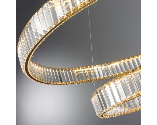 Подвесной светильник Woodstock 10920P/2-60W-3000K (10/6) GL-CL iLedex