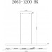Подвесной светильник Vision 2063-1200 BK iLedex