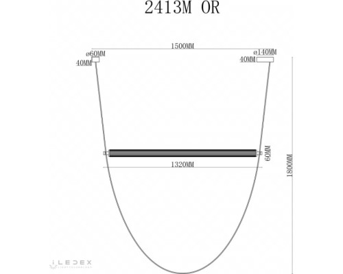 Подвесной светильник Rocks 2413M OR iLedex