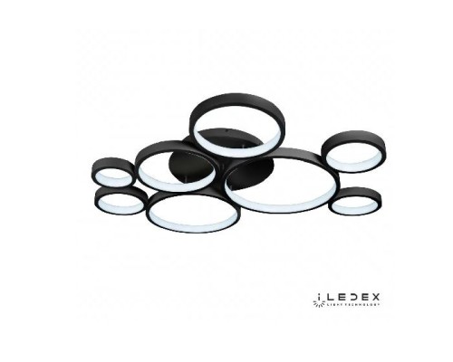 Потолочная люстра Ring Star 9004-8L-X BK iLedex