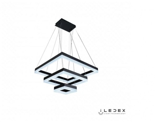 Подвесной светильник Twins D0319-3 (200x400x600) BK iLedex