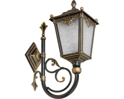 Настенный фонарь уличный Квадро 32-001-ЧЗ Кузнечное дело