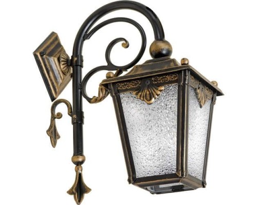 Настенный фонарь уличный Квадро 33-001-ЧЗ Кузнечное дело