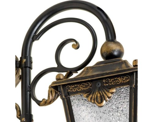 Настенный фонарь уличный Квадро 33-001-ЧЗ Кузнечное дело