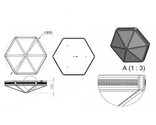 Потолочный светильник уличный Милена 310-92/bg-11 Русские фонари