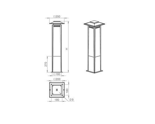 Наземный светильник Novara 330-37/bg-11 Русские фонари