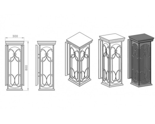 Настенный фонарь уличный Варна 370-11/bbc-11 Русские фонари