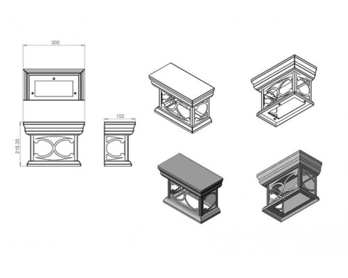 Настенный фонарь уличный Варна 370-13/bbc-11 Русские фонари