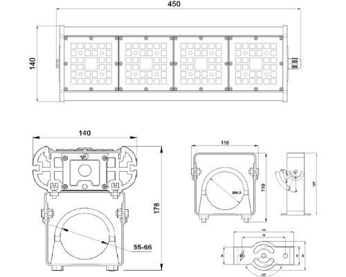 Прожектор уличный Галеон 41 CB-C0302042 Светон