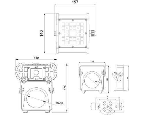 Прожектор уличный Галеон 11 CB-C0304039 Светон