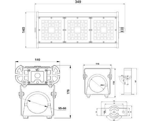 Прожектор уличный Галеон 31 CB-C0308041 Светон