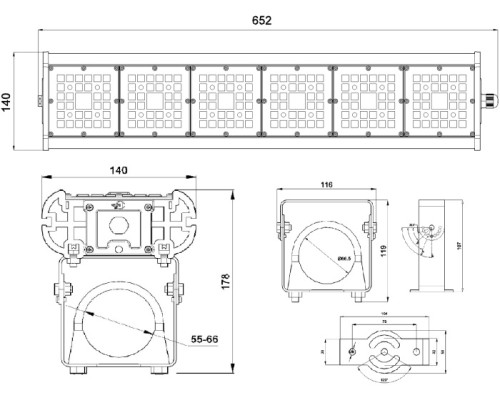 Прожектор уличный Галеон 61 CB-C0312044 Светон