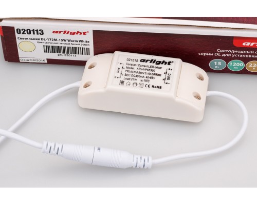 Светильник DL-172M-15W Warm White 020113 Arlight
