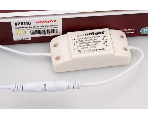 Светильник DL-192M-18W Warm White 020116 Arlight