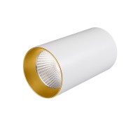 Светильник накладной SP-POLO-R85-1-15W Warm White 40deg (White, Gold Ring) 022942 Arlight