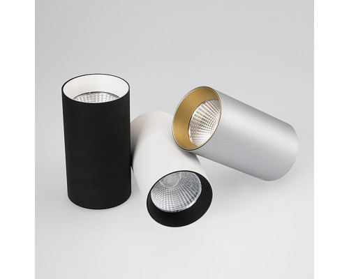 Светильник накладной SP-POLO-R85-1-15W Warm White 40deg (Black, White Ring) 022955 Arlight