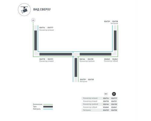 Коннектор гибкий LGD-4TR-CON-FLEX-WH (C) 024040 Arlight