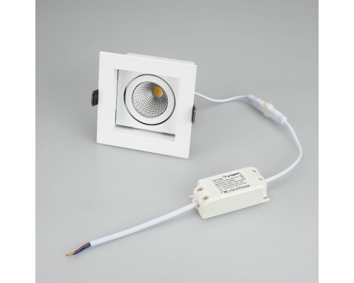 Светильник CL-KARDAN-S102x102-9W Day (WH, 38 deg) 024122 Arlight