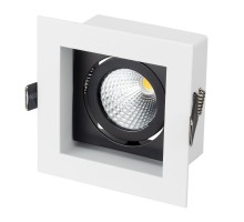 Светильник CL-KARDAN-S102x102-9W Warm (WH-BK, 38 deg) 024126 Arlight
